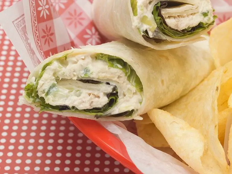 Wraps mit Räucherfischcreme