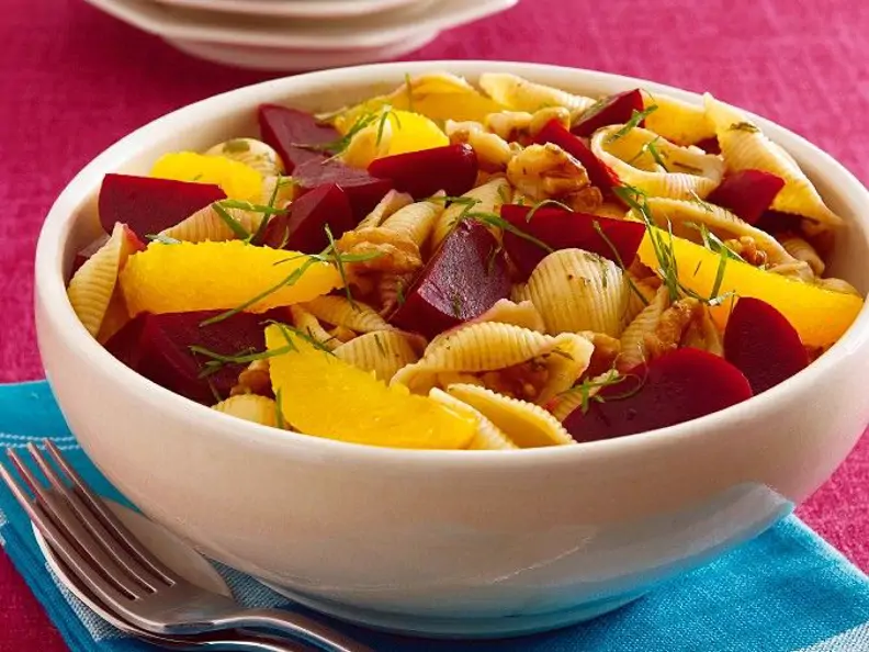 Herbstlicher Nudelsalat