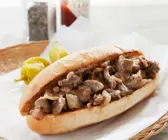 Rindfleisch-Käsesandwich