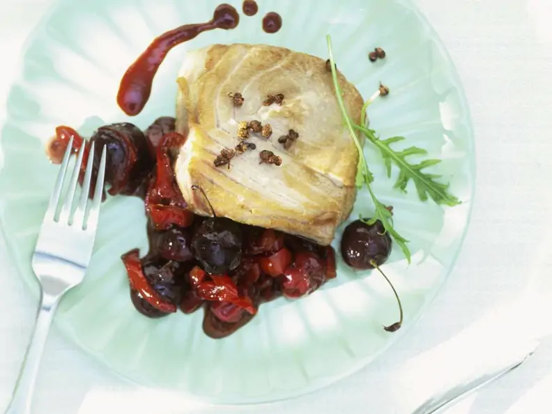 Thunfisch mit Kirschsauce