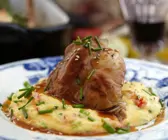Hase mit Polenta