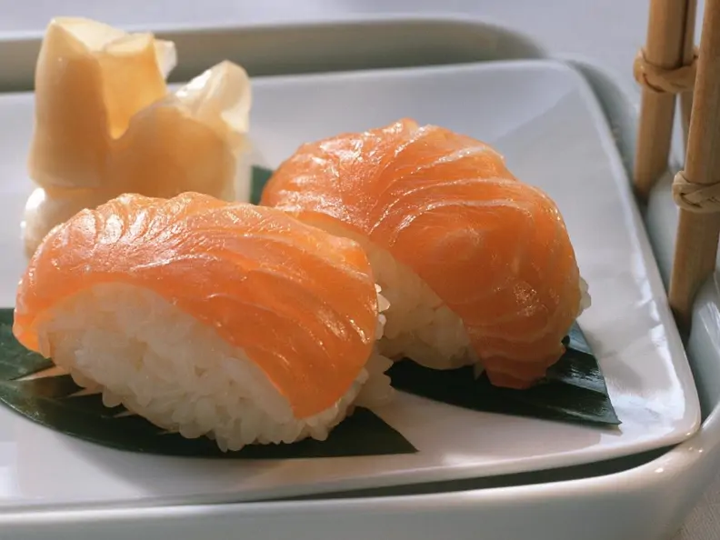 Nigiri mit Lachs