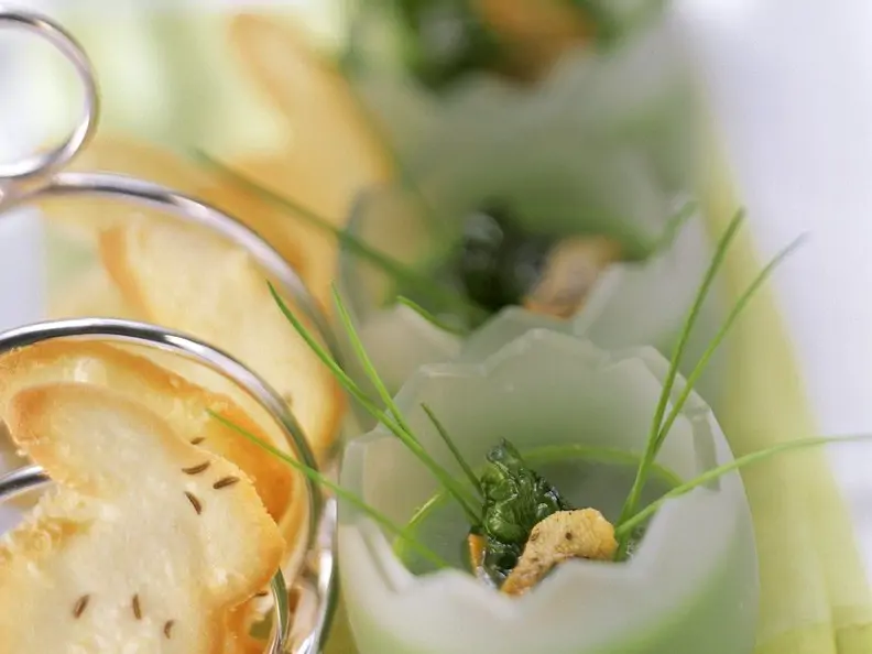 Brokkolisuppe mit Cracker