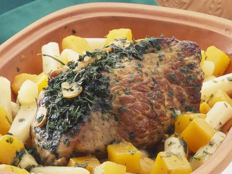 Kalbsbraten mit Gemüse