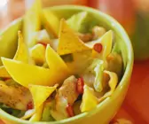 Scharfes Hähnchen mit Tortillachips