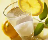 Drink mit Zitronensorbet