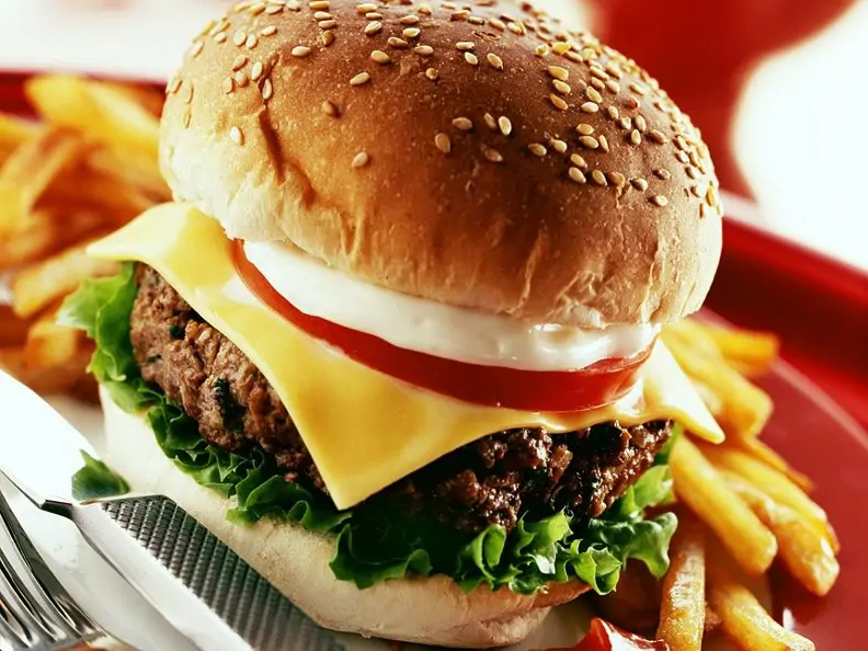 Burger mit Mozzarella