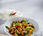 Hähnchengemüse aus dem Wok