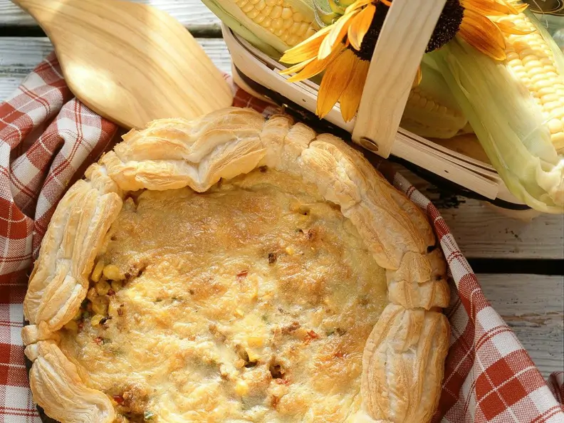 Hackfleischkuchen mit Mais