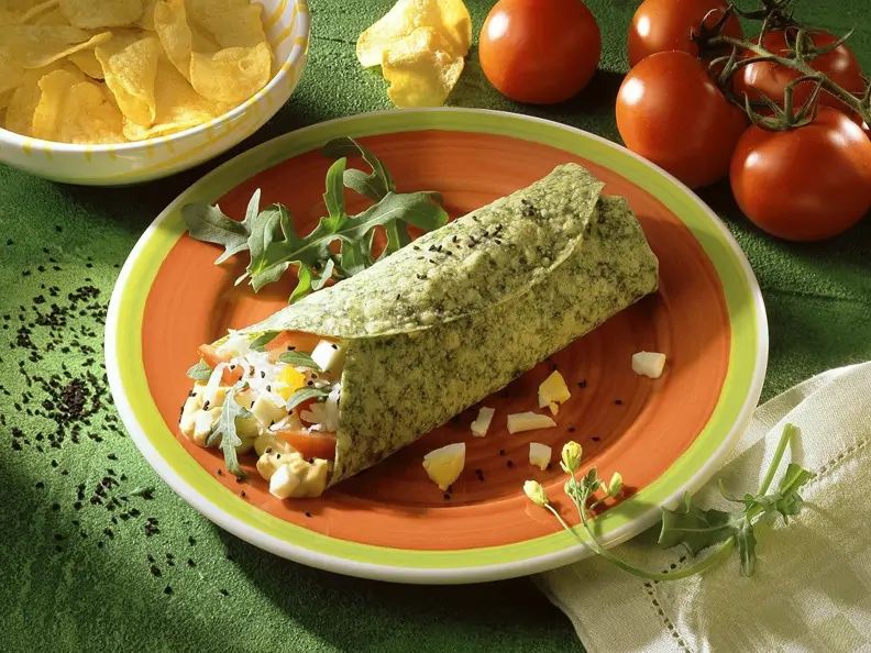 Wraps mit Gemüsefüllung