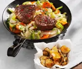 Steak mit Gemüse