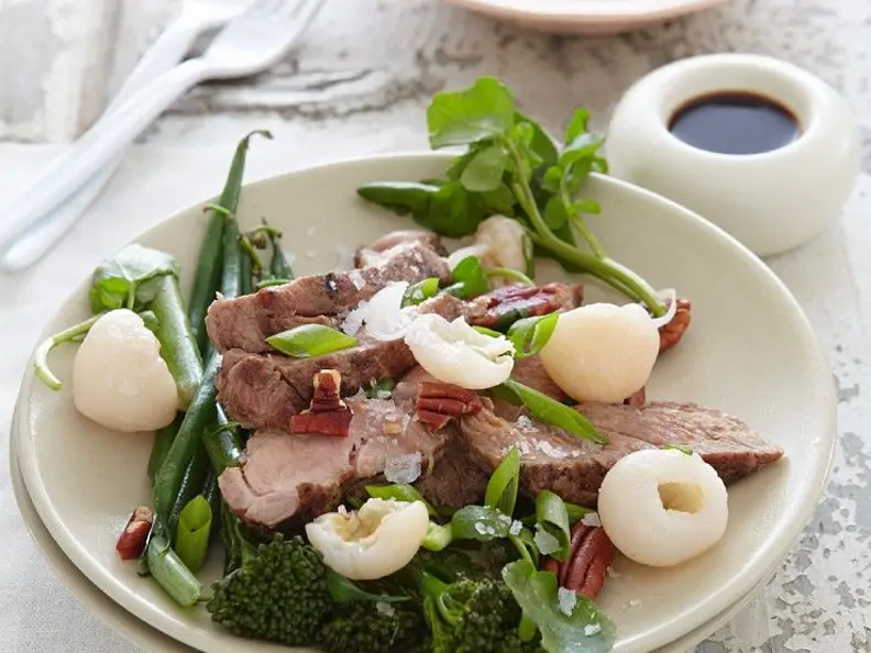 Steak mit Gemüse