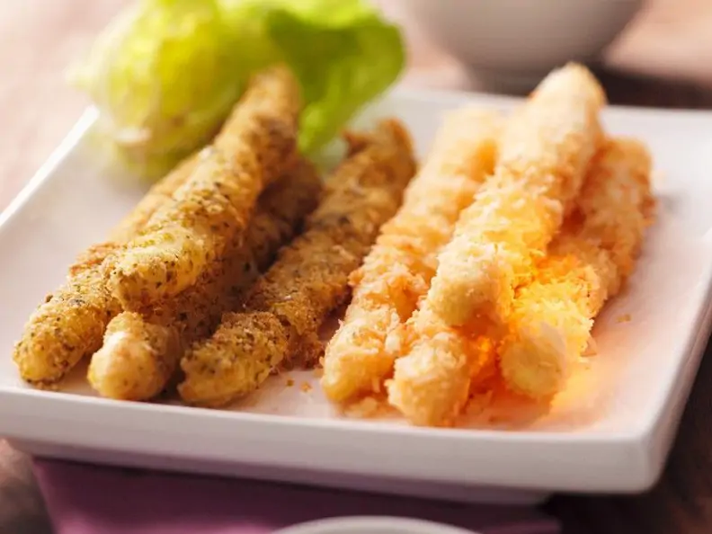 Spargel in knuspriger Panade