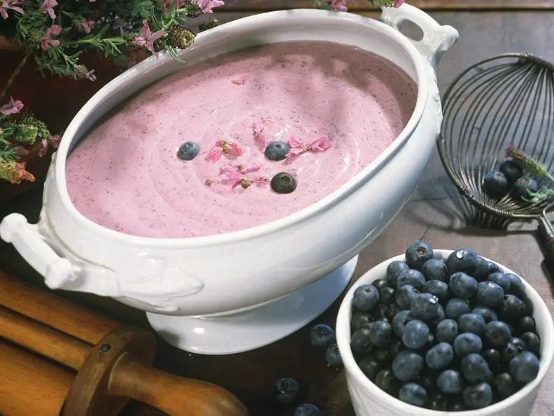 Blaubeer-Joghurtcreme