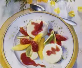 Panna Cotta mit Obst