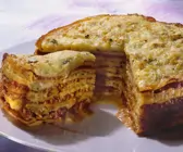 Pfannkuchen-Hackfleischtorte