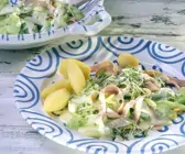 Senfgurken mit Kartoffeln