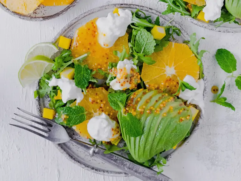 Avocado-Orangen-Salat