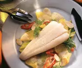 Scholle mit Gemüse