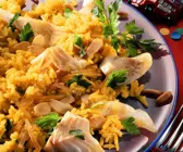Gewürzreis mit Fisch