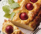 Hefebrot mit Ostereiern