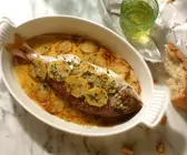 Dorade mit Kartoffeln aus dem Ofen
