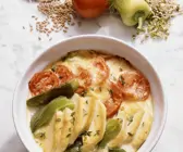 Tofu-Gemüsegratin