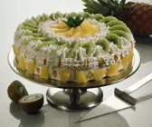 Sahnetorte mit Früchten