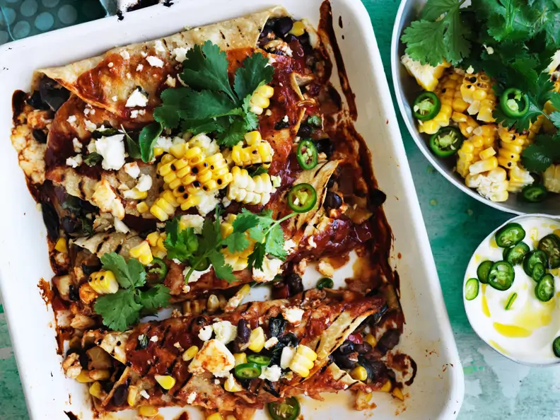 Gemüse-Enchiladas