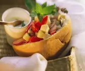 Griechisches Salatsandwich