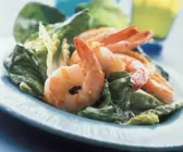 Kopfsalat mit Shrimps