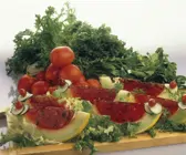 Tomatensülze in Melone