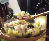 Lauch-Shrimpssalat