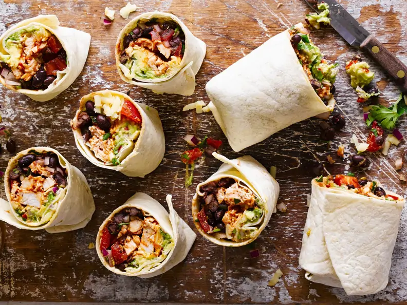 Hähnchen-Burritos