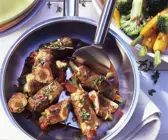 Paprika-Schinken-Kalbsröllchen