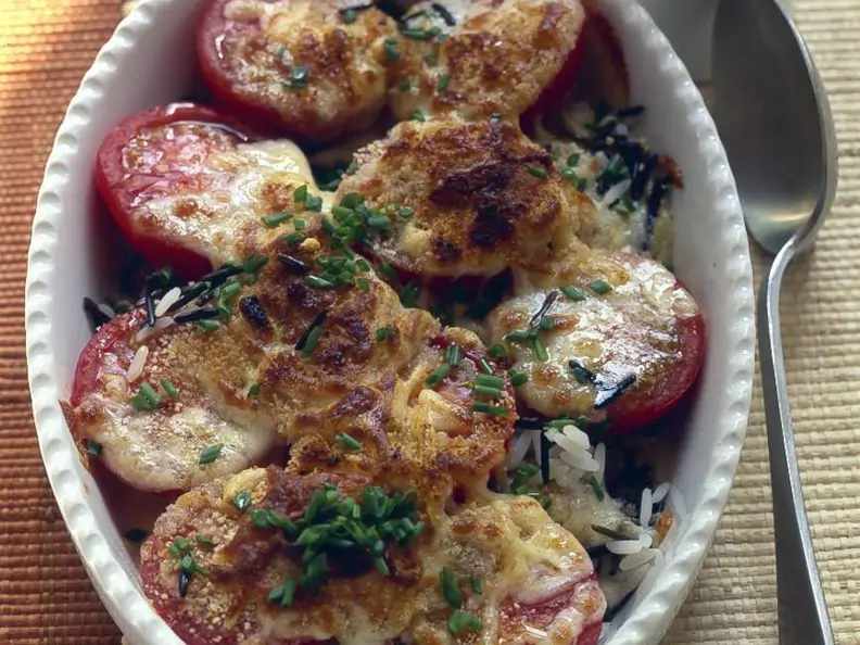 Tomaten-Reis-Auflauf