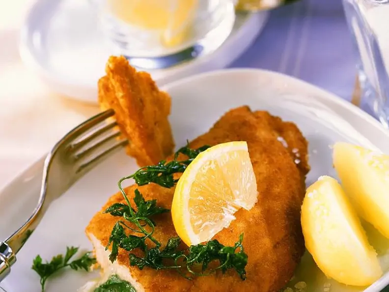 Gefülltes Hähnchenschnitzel