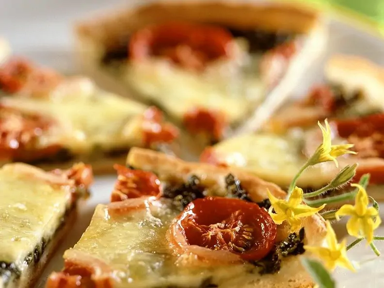 Spinat-Pizza