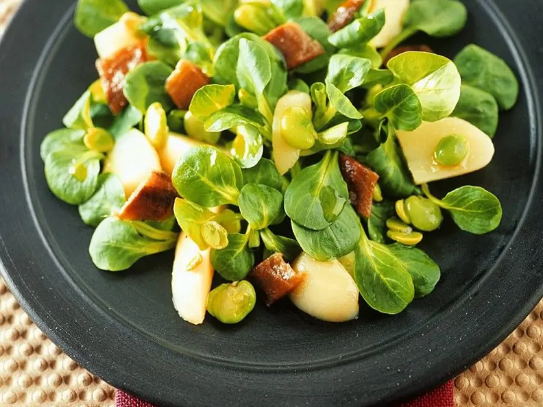 Bohnen-Kartoffel-Feldsalat