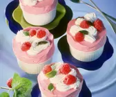 Geeistes Himbeersoufflé