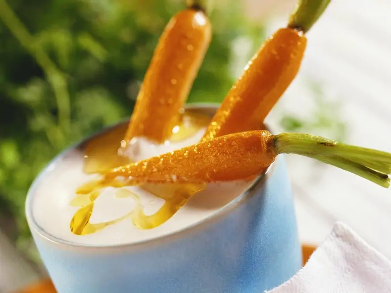 Möhren mit Dip