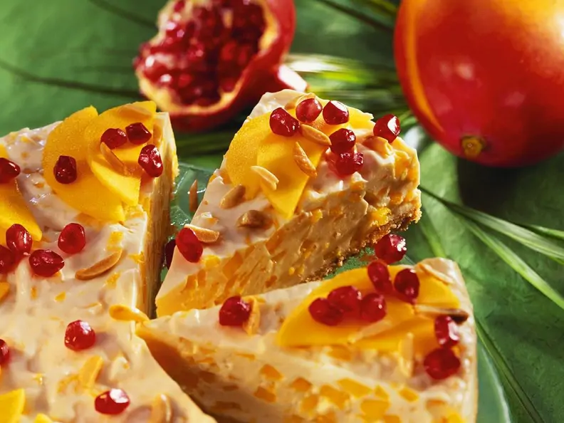 Mango-Cremetorte