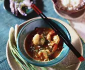 Scampi in würziger Sauce