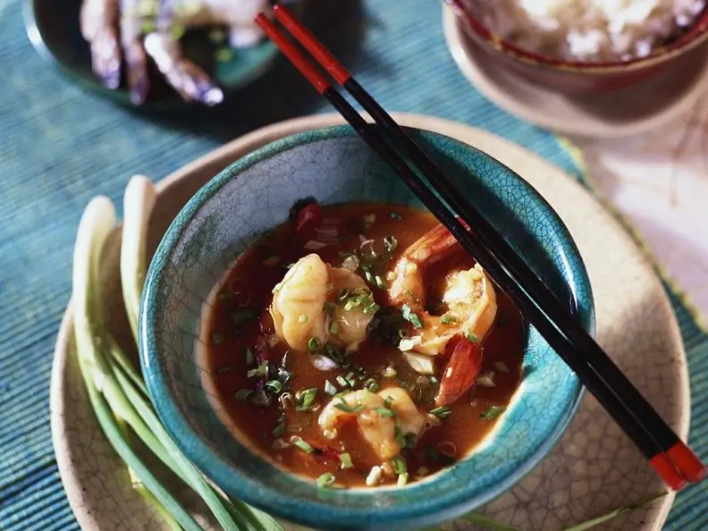 Scampi in würziger Sauce