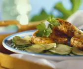 Polentapuffer mit Zucchini