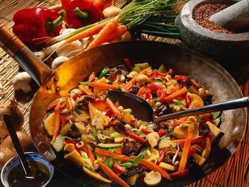 China-Gemüse mit süß-saurer Sauce