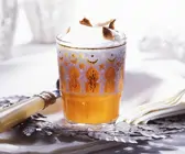 Kürbis-Smoothie mit Milchschaum