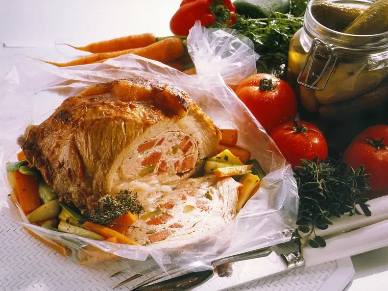 Kalbsbrust gefüllt mit grober Bratwurst