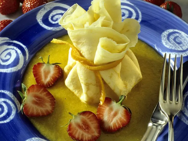 Orangen-Crêpes