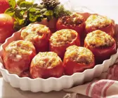 Gebackene Tomaten mit Weizenfüllung